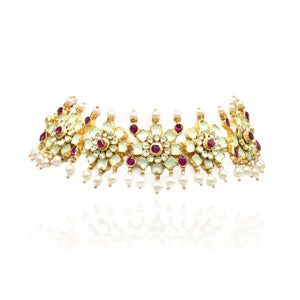 Saima Polki Mint Choker - The Pashm