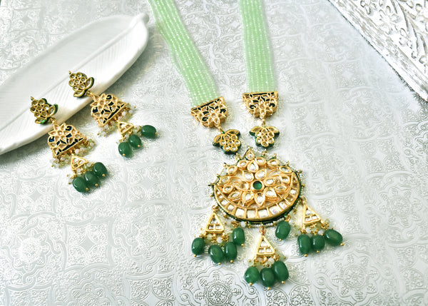 Shirin Kundan Haar Necklace Set - The Pashm