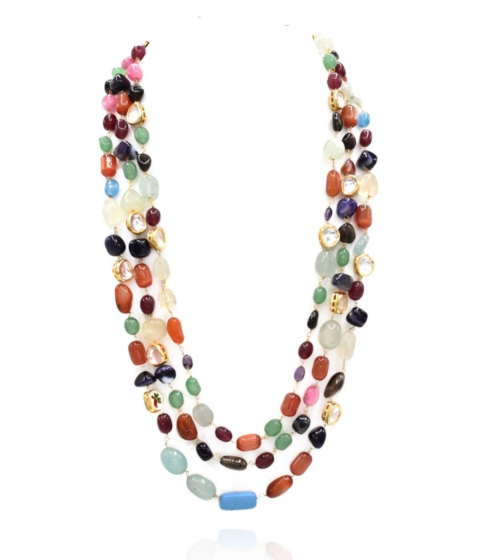 Pareena Multicolor Kundan Necklace – The Pashm