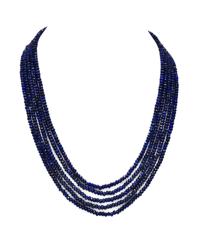 MONET Dark Navy Blue Glass Beaded Necklace 17-1/4 J4 - Etsy India