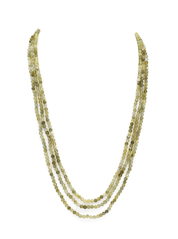 Natural Green Garnet Beads Necklace - The Pashm
