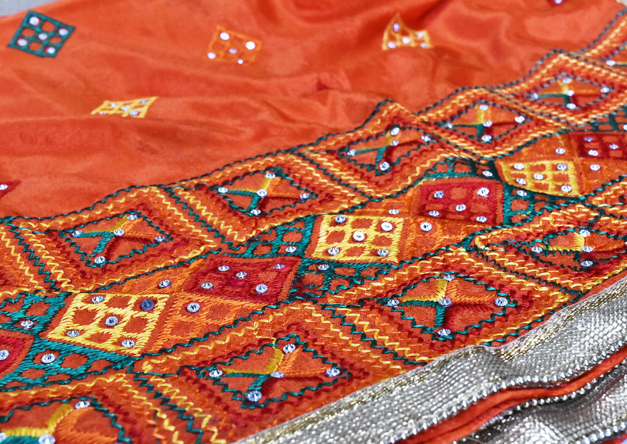 Embellished Border Fulkari