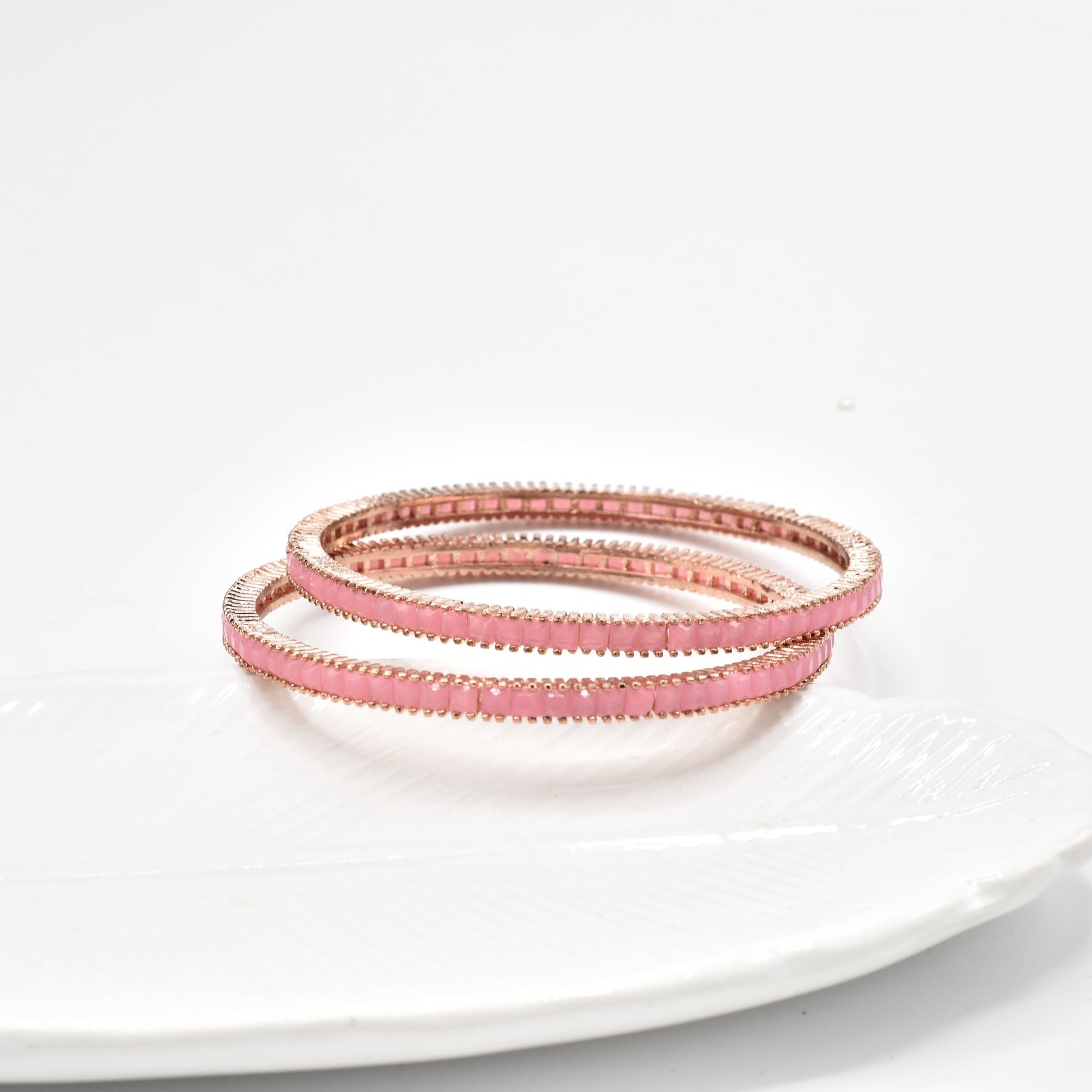 Anna Pink Bangles - The Pashm