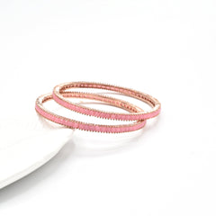 Anna Pink Bangles - The Pashm