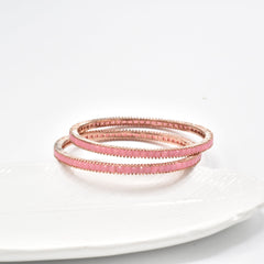 Anna Pink Bangles - The Pashm