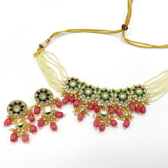 Maheep Pachi Kundan Set - The Pashm