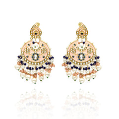 Mehnaaz Meenakari Earrings Tikka Set - The Pashm