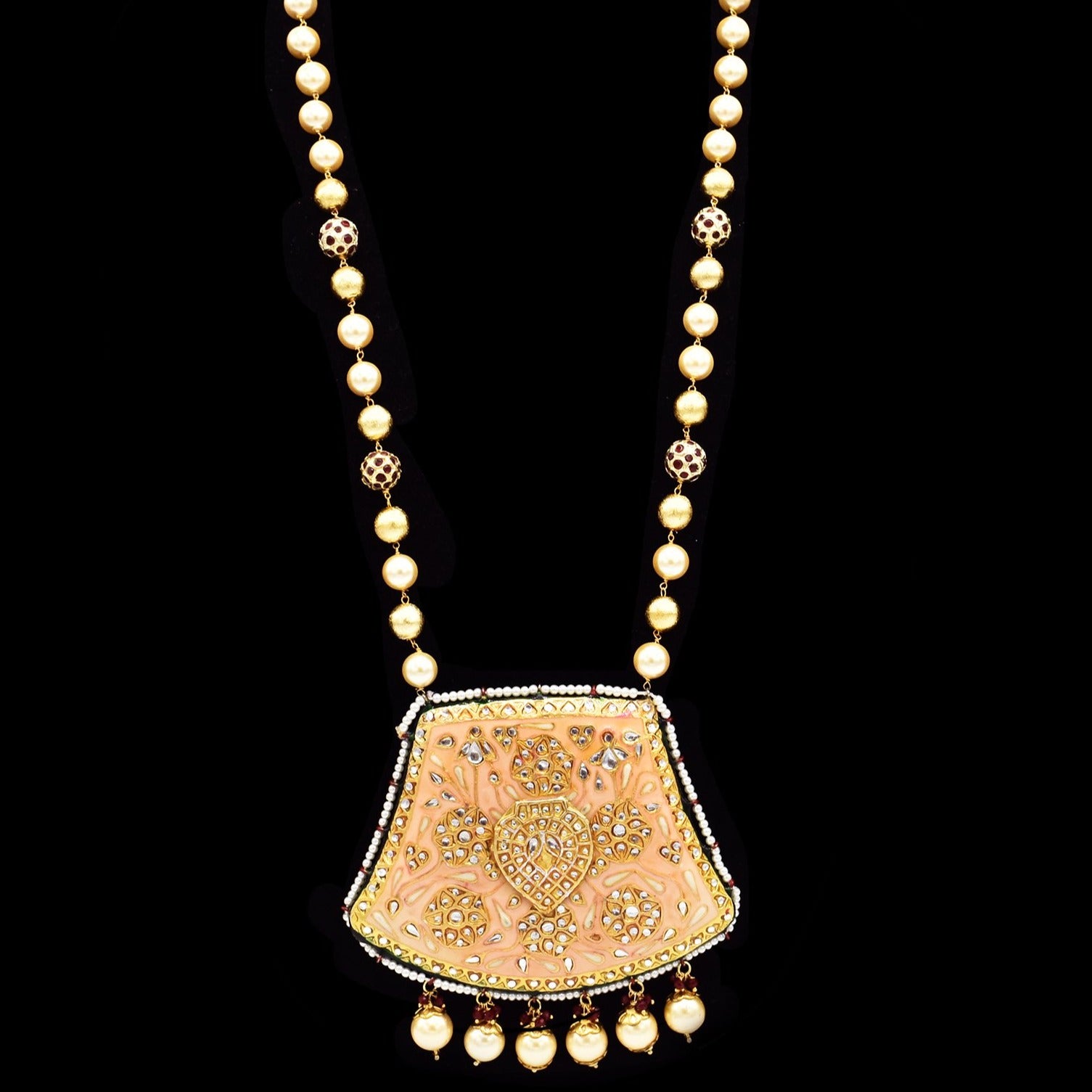 Gayatri Reversible Necklace Set - The Pashm