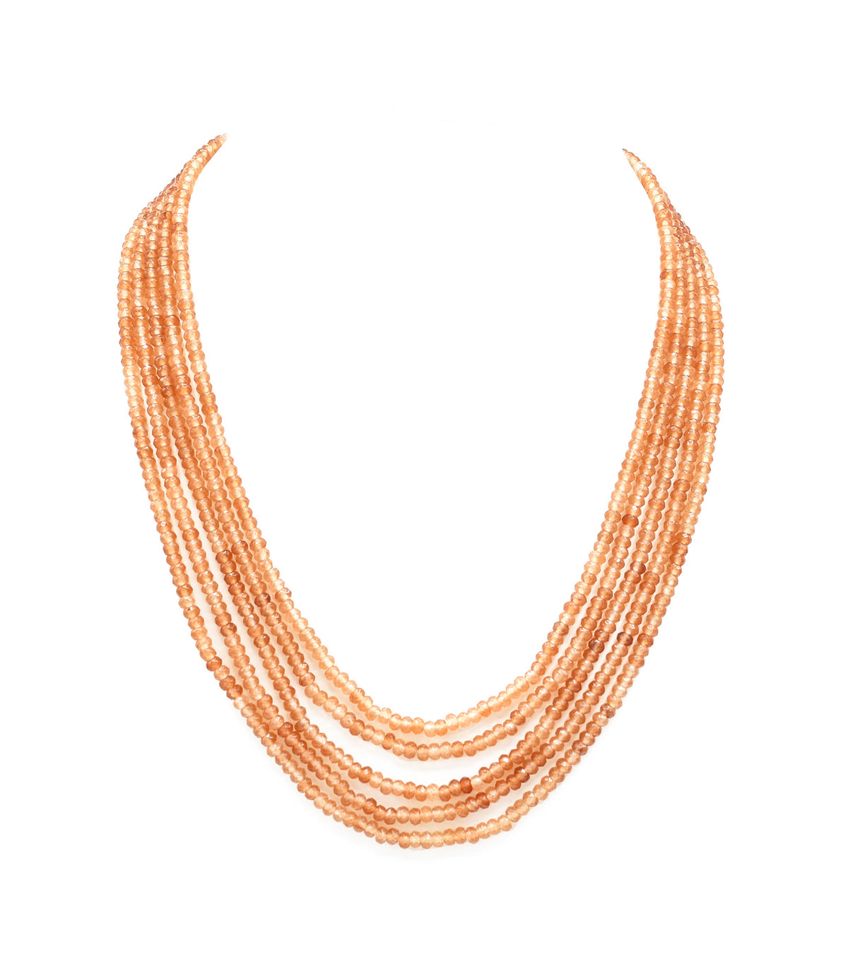 Nino Peach Bead Necklace - The Pashm