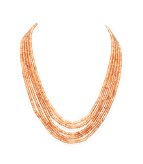 Nino Peach Bead Necklace - The Pashm