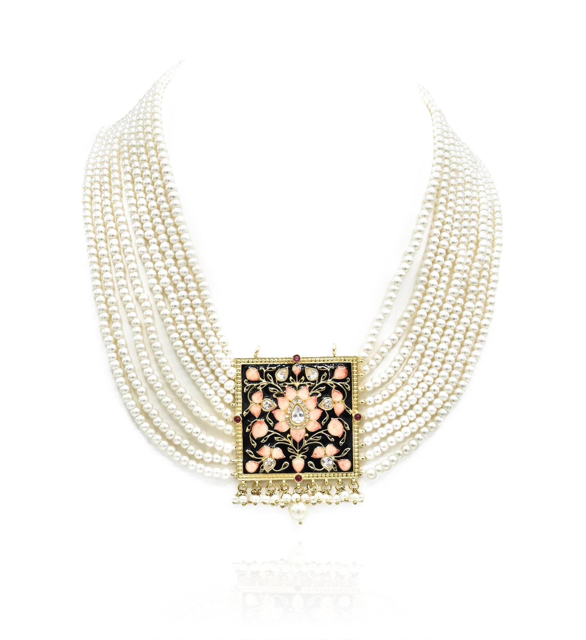 Rabiya Meena Pearl Set - The pashm