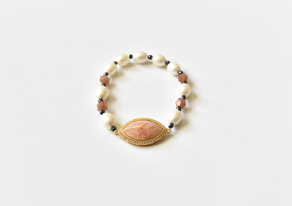 Freshwater Pearl Natural Stone Bracelet