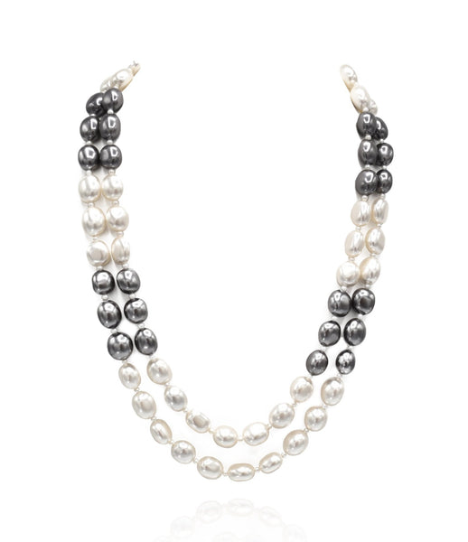 Zariah Grey Pearl Necklace - The Pashm