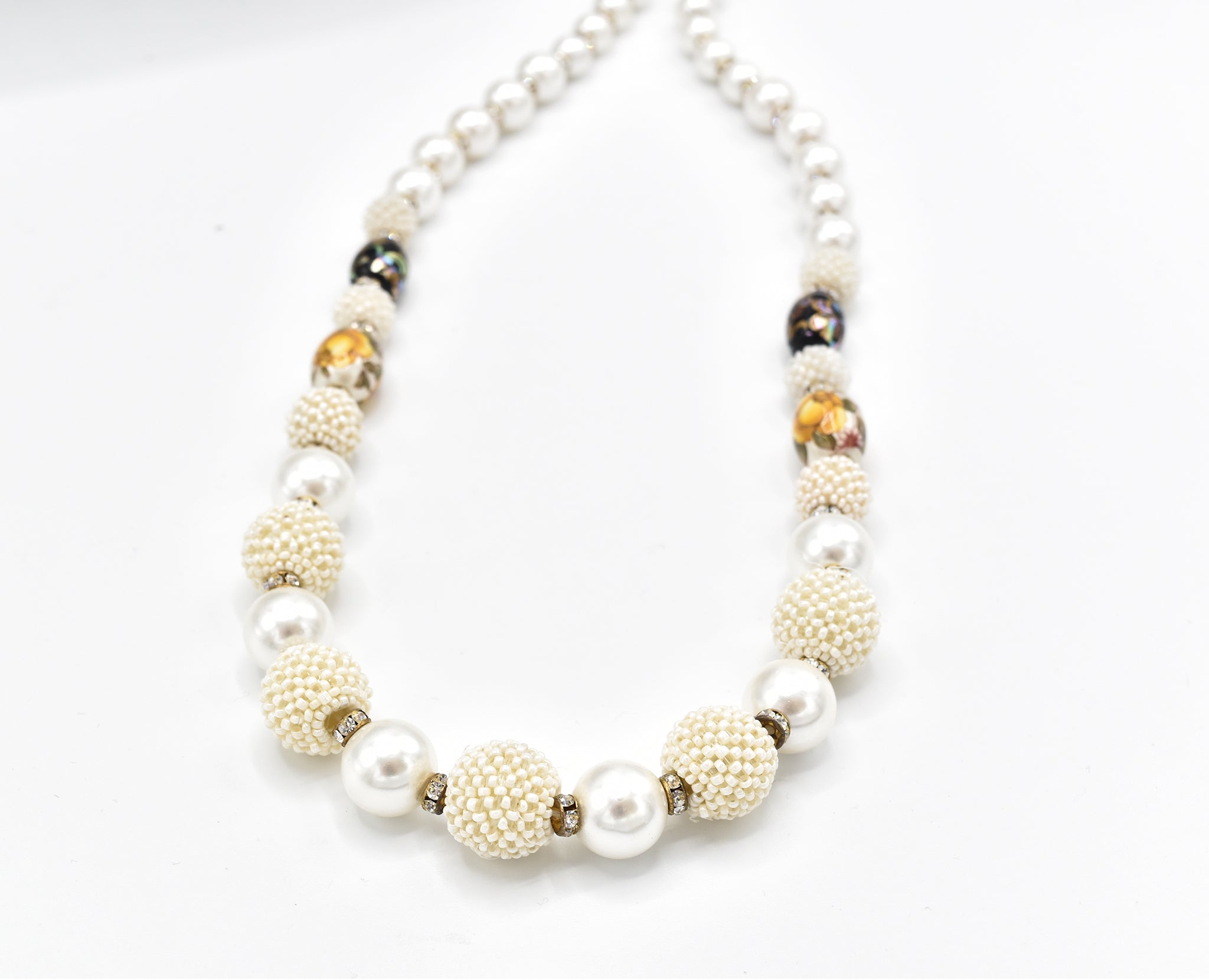 Zoey Meshed Pearl Necklace - The Pashm