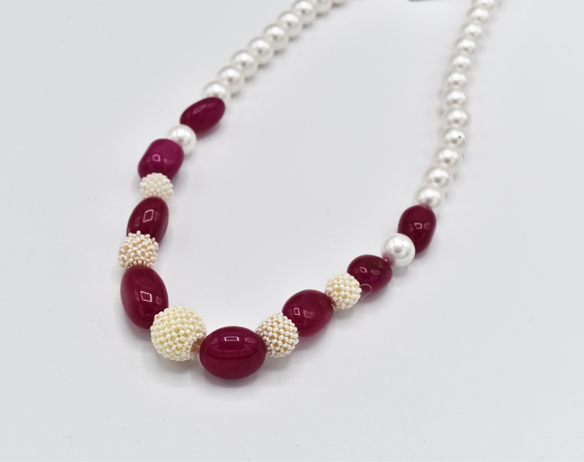 Anna Mesh Pearl Necklace - The Pashm