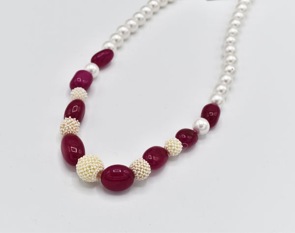 Anna Mesh Pearl Necklace - The Pashm