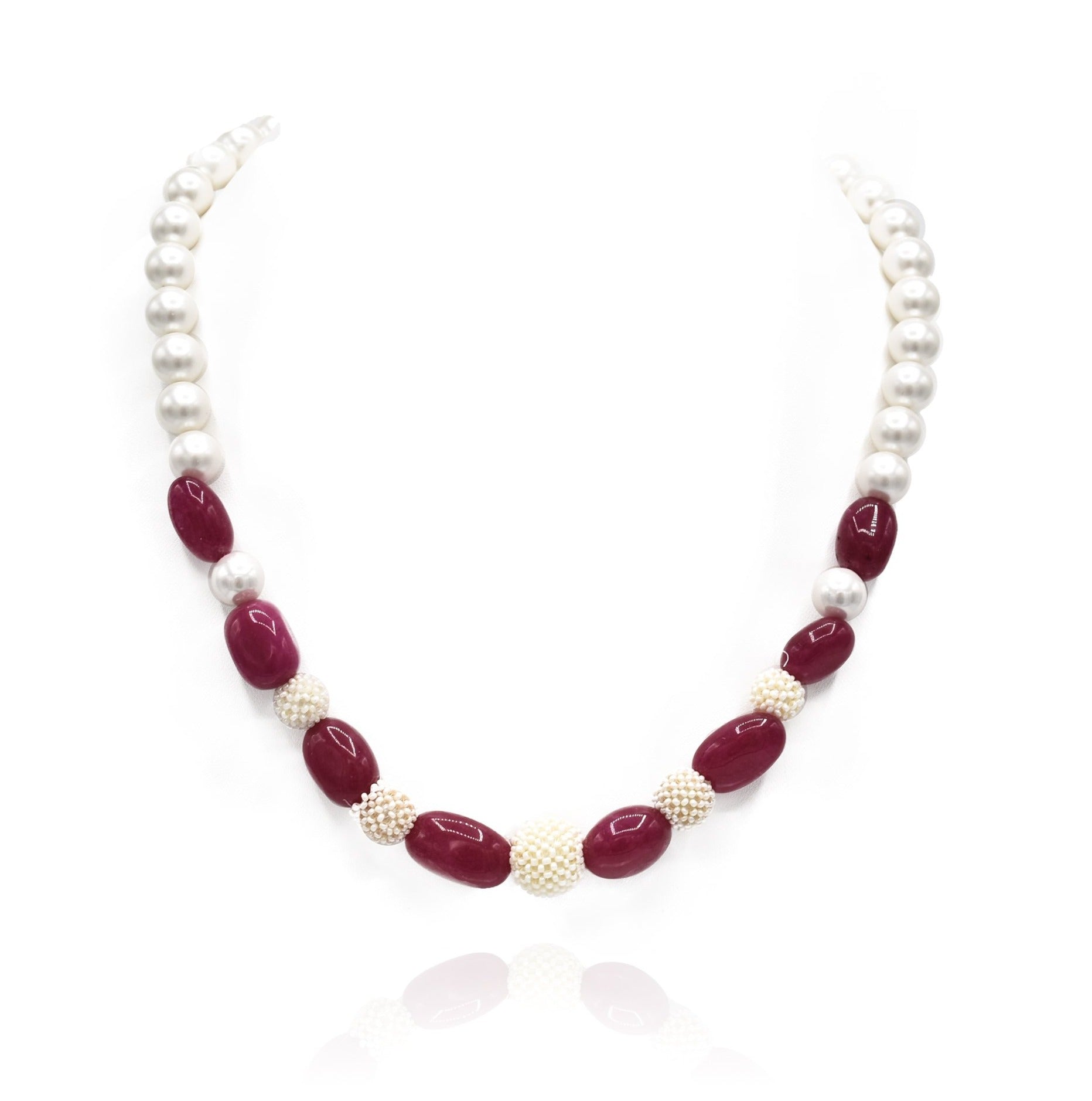 Anna Mesh Pearl Necklace - The Pashm