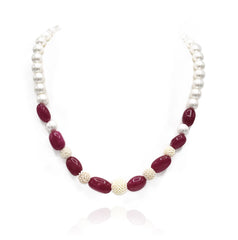 Anna Mesh Pearl Necklace - The Pashm