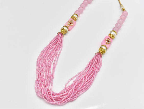Grace Multi Layer Pink Necklace - The Pashm