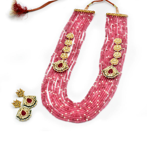 Binnur Pink Rani Haar Set - The Pashm