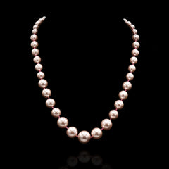 Leona Pearl Necklace - Blush - The Pashm