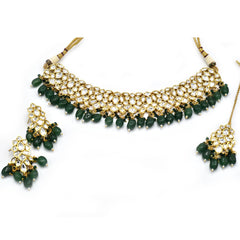 Seejal Green Polki Set - The Pashm