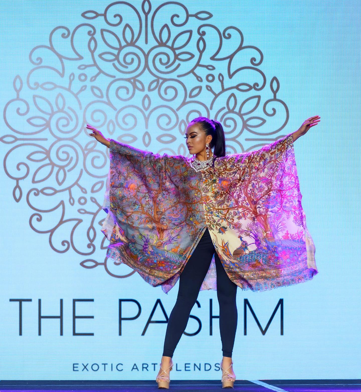 Tree Of Life Printed Shawl - The Pashm