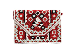Cadence Aztec Bead Bag - The Pashm