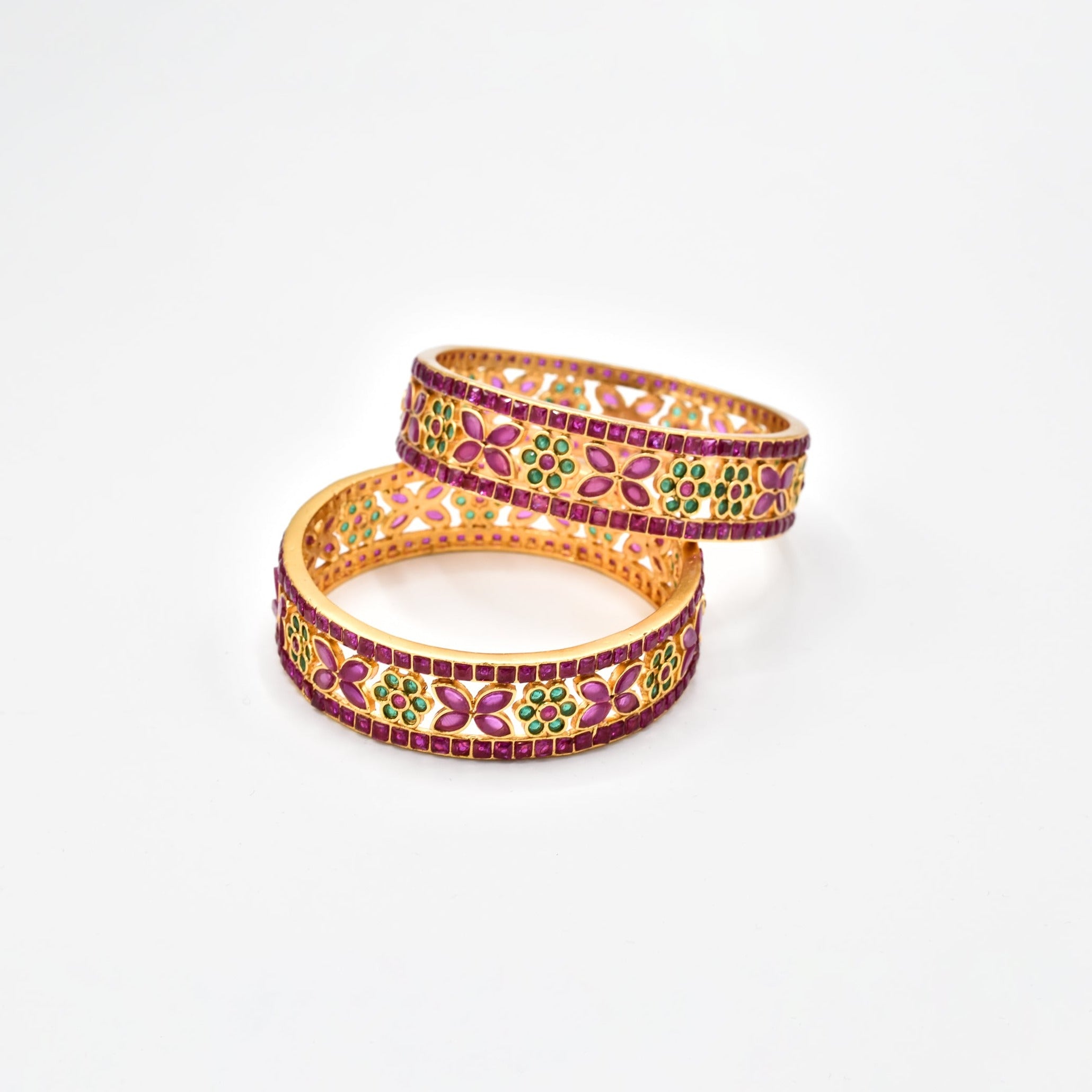 Piya Antique Stone Bangles - The Pashm