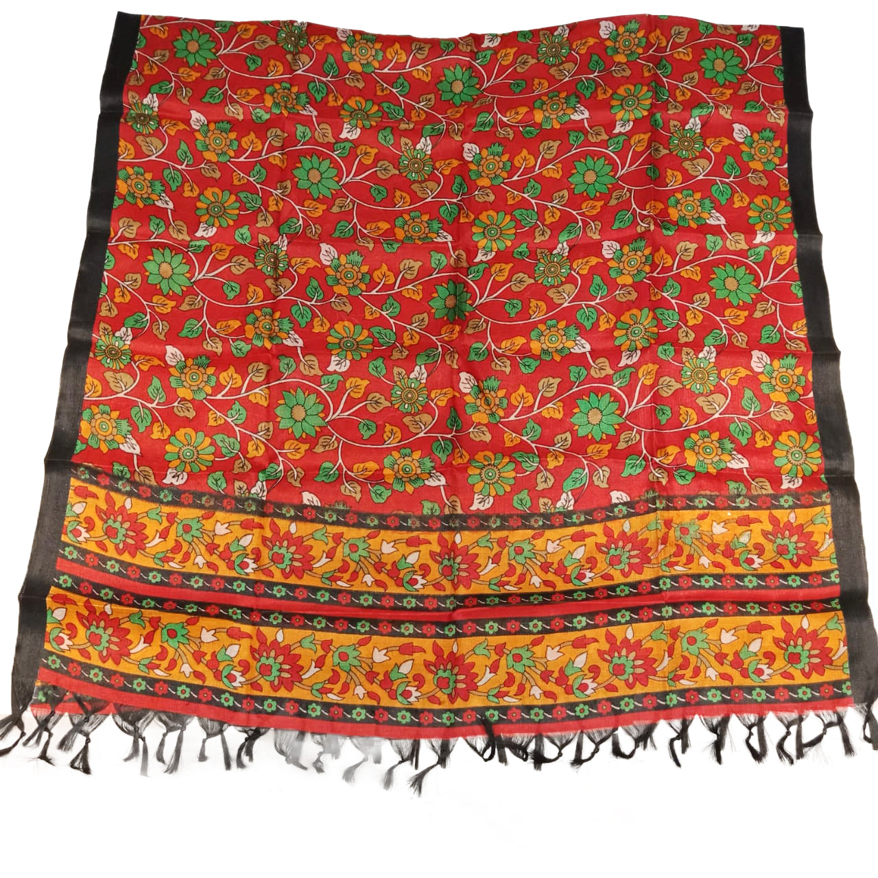 Printed Chanderi Silk Dupatta - The Pashm