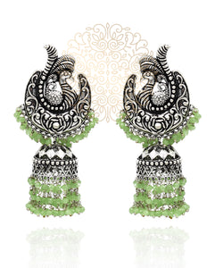 Kruttika Silver Earrings - The Pashm