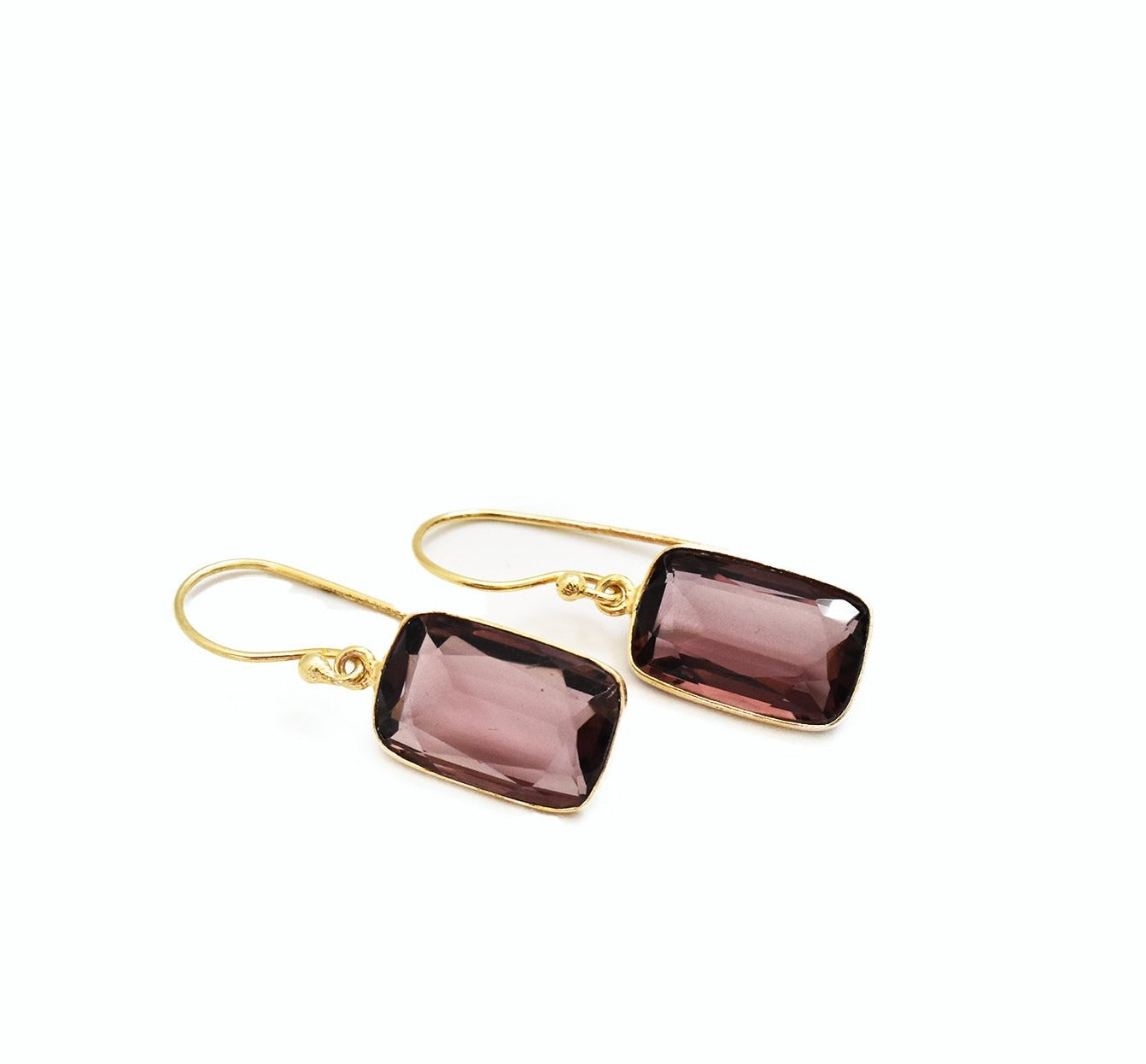 Smoky Wine Topaz Earrings - The Pashm