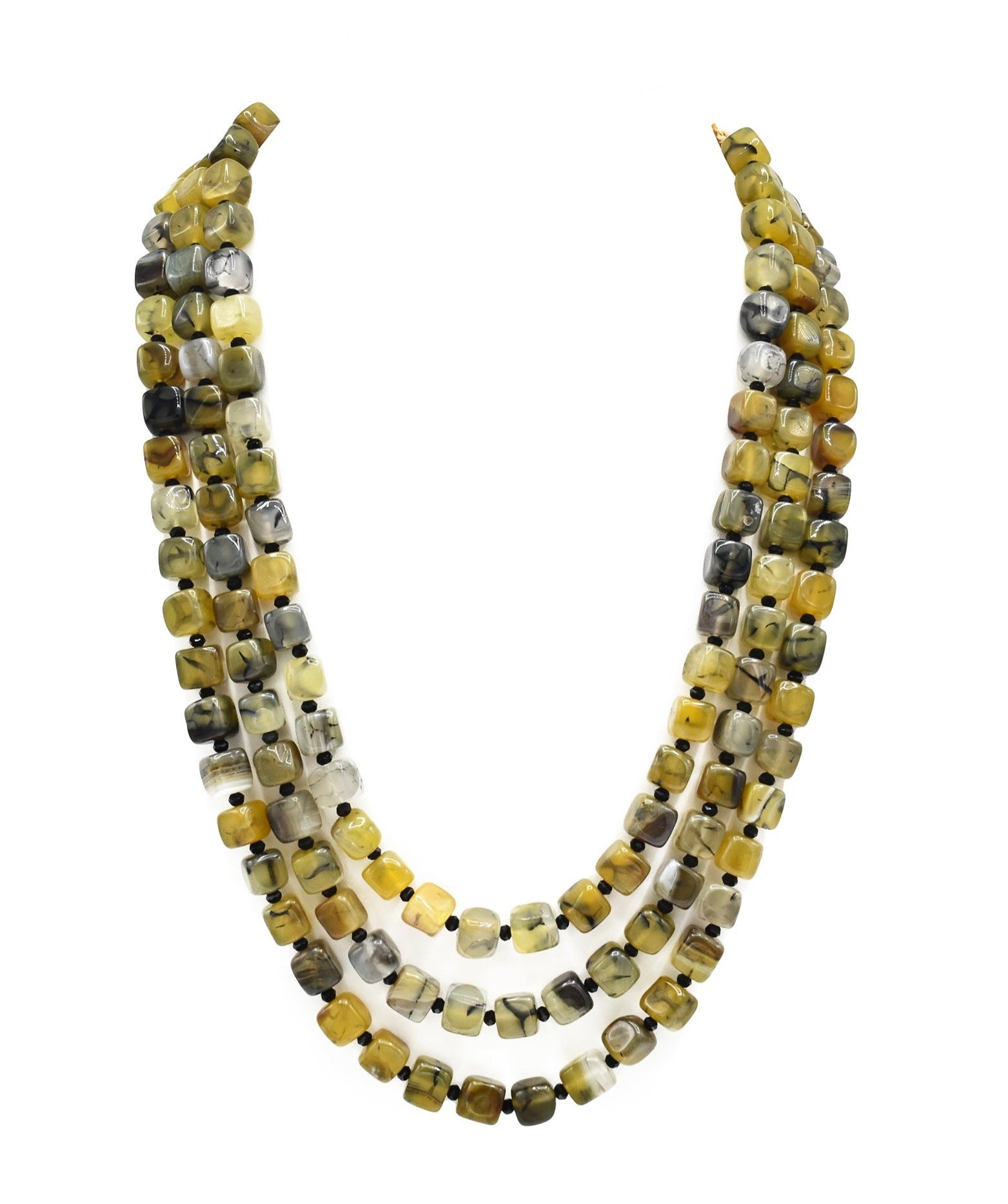 Zaina Tortoise Shell Beads Necklace - The Pashm