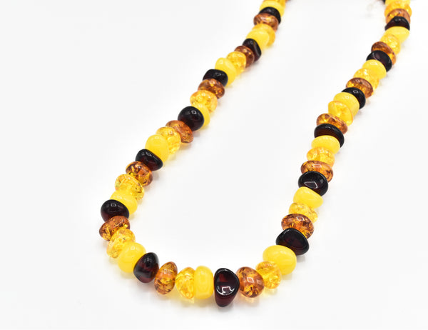 Oriana Yellow Summer Color Resin Beads Necklace - The Pashm