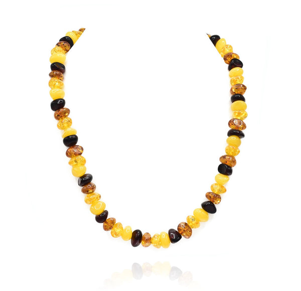 Oriana Yellow Summer Color Resin Beads Necklace - The Pashm